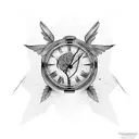 Time heals all tattoo design idea