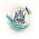 wakeboard tattoo design idea