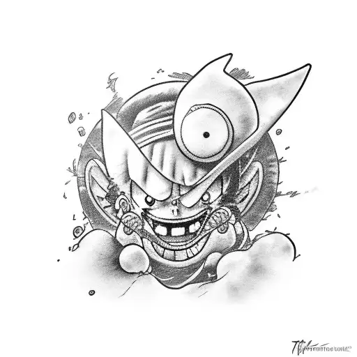 luffy tattoo design idea