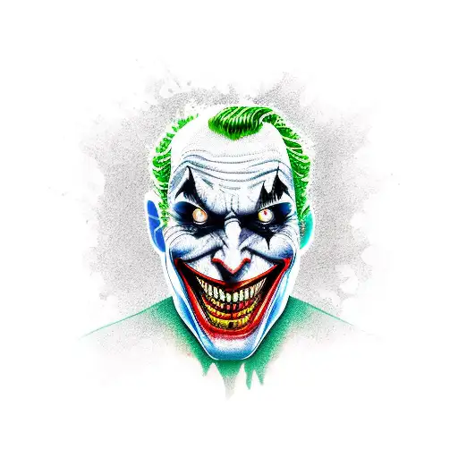 the joker as the grim reaper  tattoo design idea