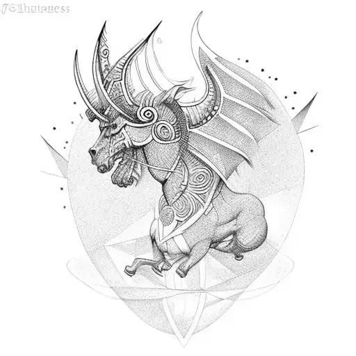 Chess pieces transforming into mythical creatures tattoo design idea