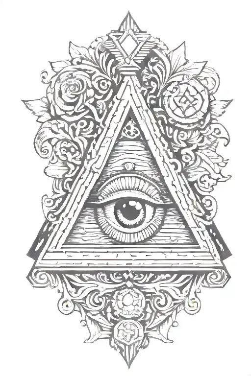 Freemason symbols tattoo design idea