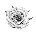 wilting Rose  tattoo design idea