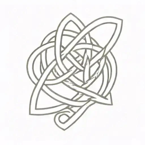 celtic heart knot with 6.10.24 date tattoo tattoo design idea