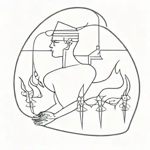 neurosis, hipster, black tattoo design idea
