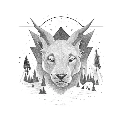 all 63 national parks represented by small icons that mesh together into one nature mural tattoo design idea