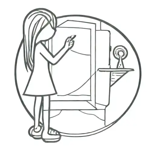 chastity obedience property keyhole tattoo design idea