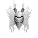 chainmail organic armor tattoo design idea