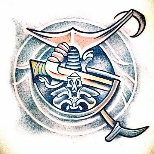 sword cool tattoo design idea