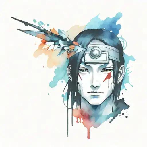 Itachi Uchiha tattoo design idea