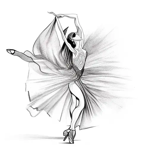 flamenco dancer tattoo design idea