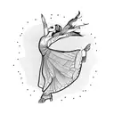 flamenco dancer tattoo design idea
