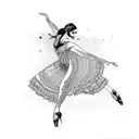 flamenco dancer tattoo design idea