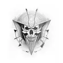 depression, darkness, never again tattoo design idea