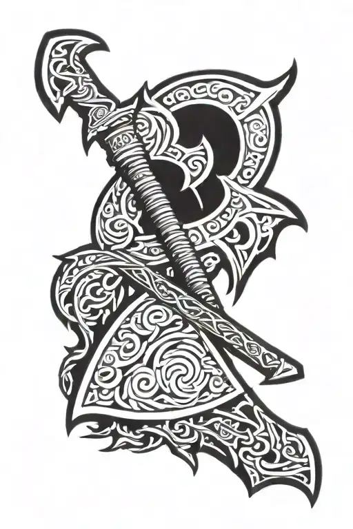 ax vikings tattoo design idea