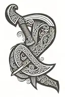 ax vikings tattoo design idea