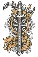 ax vikings protection rune tattoo design idea