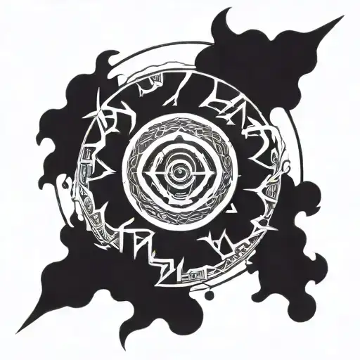 Akatsuki Itachi Sharingan tattoo design idea