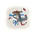 gecko tattoo design idea