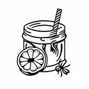 straw berry jam  tattoo design idea