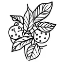 straw berry jam  tattoo design idea