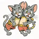 Tom & Jerry  tattoo design idea