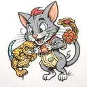 Tom & Jerry  tattoo design idea