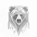 Dancing Kodiak bear tattoo design idea