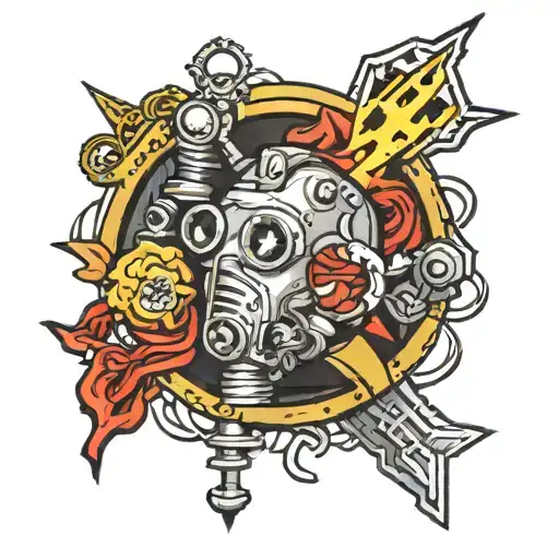 fallout games inspired tattoo tattoo design idea