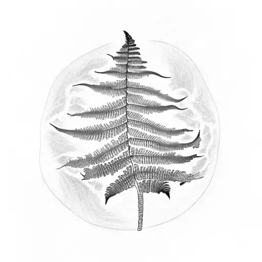 Fern Tree tattoo design idea
