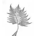 Fern Tree tattoo design idea