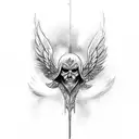 archangel michael tattoo design idea