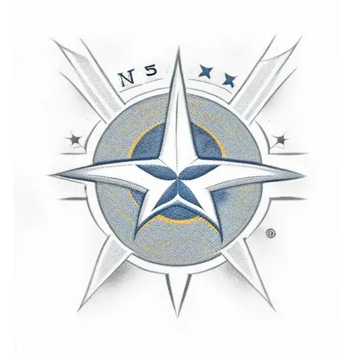 Tennessee 3 star with Tennessee Titans, Nashville Predators, and Nashville SC inside stars tattoo design idea