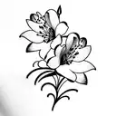 Azalea tattoo design idea