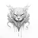 letter s k p tattoo design idea