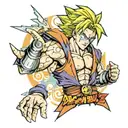 dragon Ball z trunks tattoo design idea