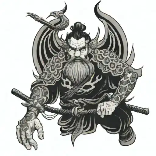 Odin tattoo design idea