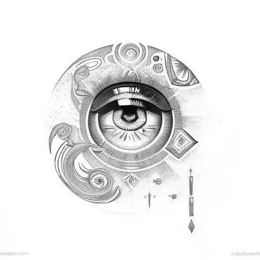 eye of ra tattoo design idea