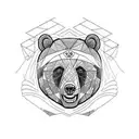  bear that is a paramedic tattoo design idea