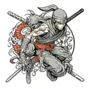 anime ninja tattoo design idea