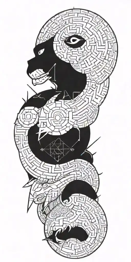 chimera tattoo design idea