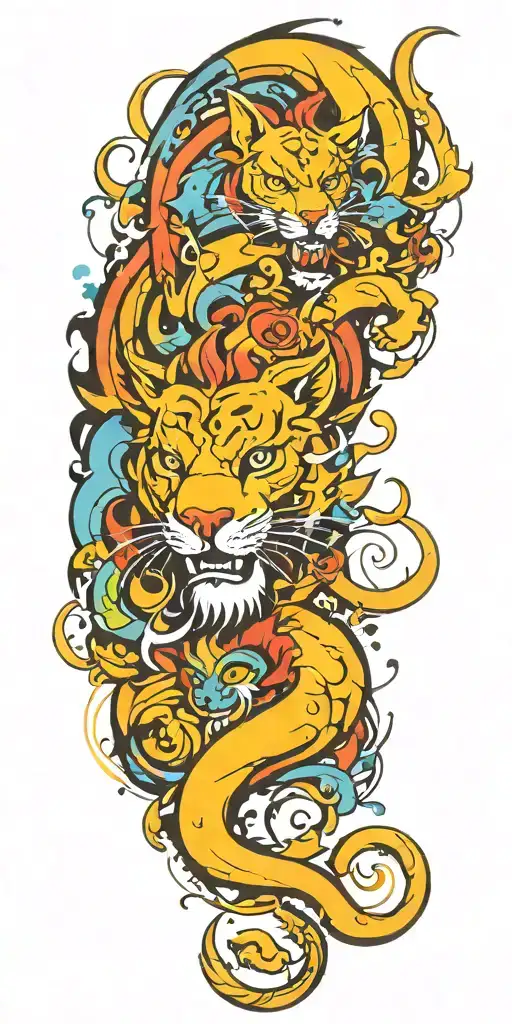 chimera tattoo design idea