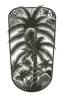 Palm Tree tattoo design idea