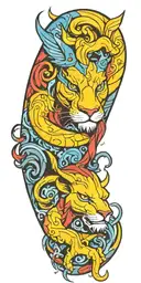 chimera tattoo design idea