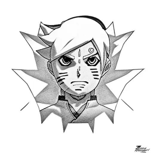 boruto tattoo design idea