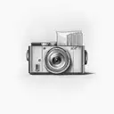 sony cinema camera with a clapperboard  tattoo design idea