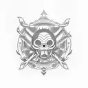 one piece Chopper tree tattoo design idea