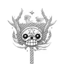 one piece Chopper tree tattoo design idea