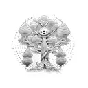 one piece Chopper tree tattoo design idea