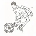 in a world full of noise, soccer is solace tattoo design idea